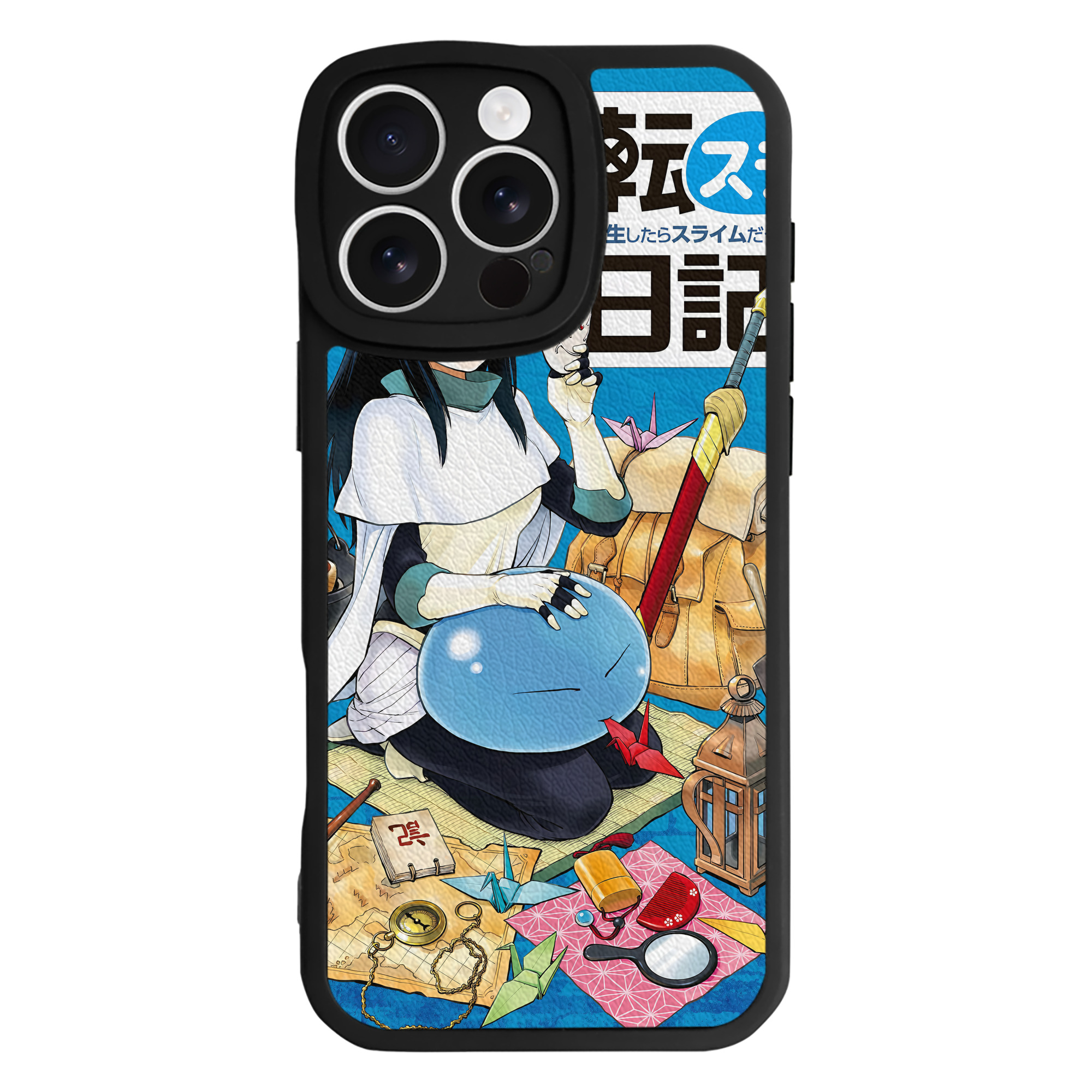 （画像用） 転スラ Regarding Reincarnated to Slime 【iPhone 16シリーズ対応】シリコンスマホケース（レザー調） 材質：シリコン